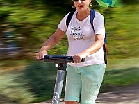 Scooter mit Hutneu